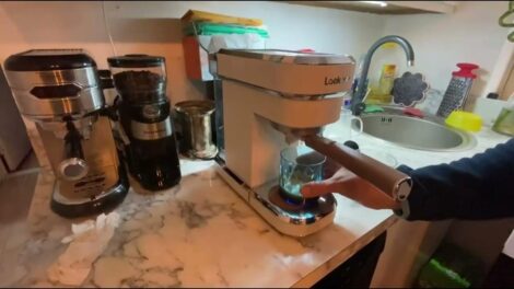 Coffee Machine with Frother and Steamer
