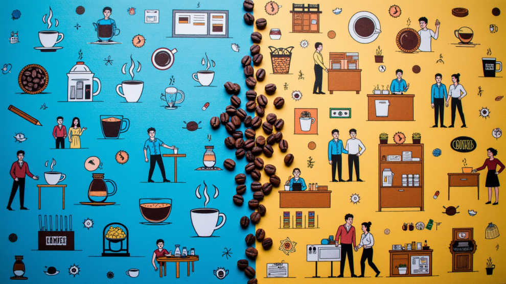 SELLING COFFEE