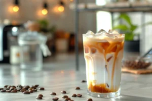 Iced Americano iced coffee latte-style