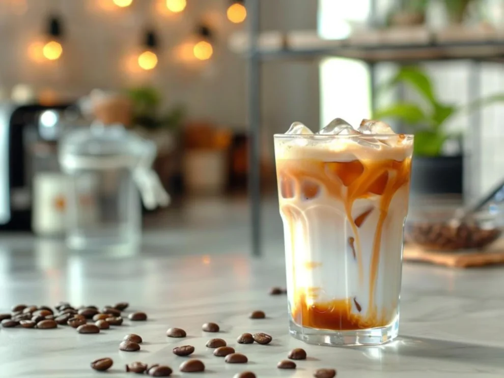 Iced Americano iced coffee latte-style