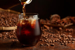 iced coffee brewing