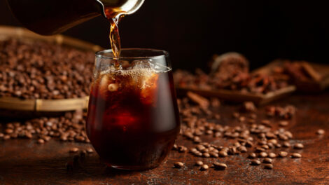 iced coffee brewing
