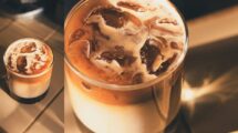 iced coffee cold water