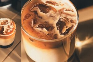 iced coffee cold water