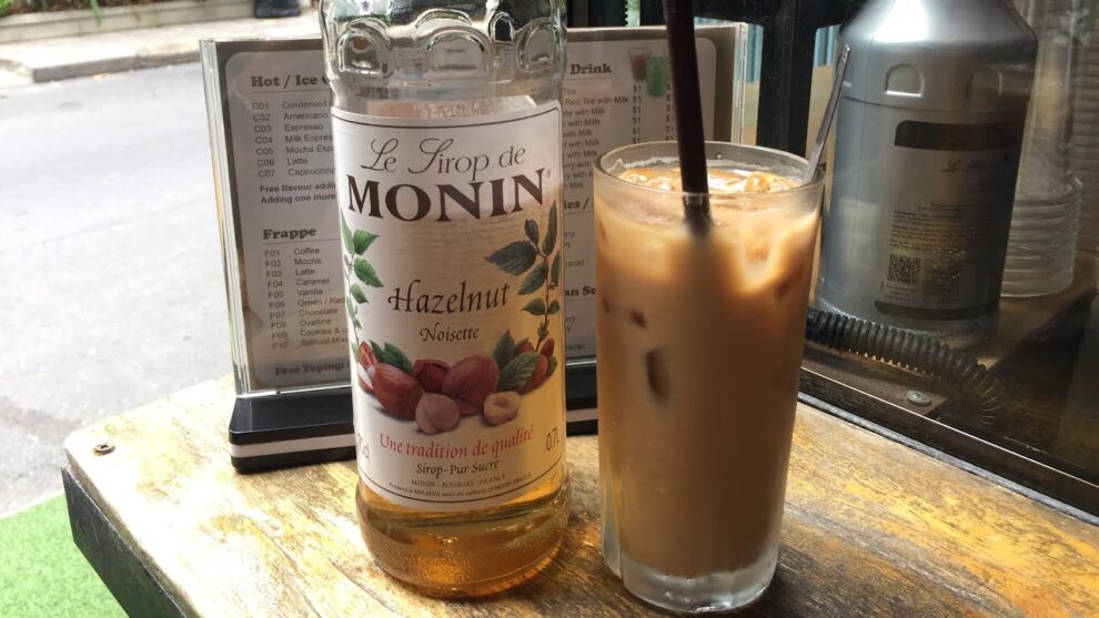 iced coffee hazelnut