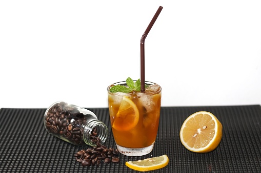 iced coffee presentation