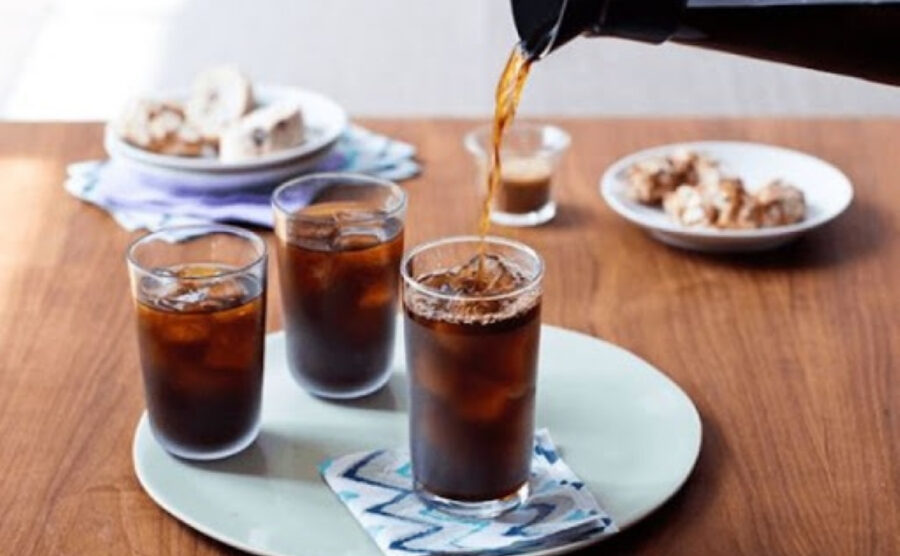 Iced Americano low-sugar coffee