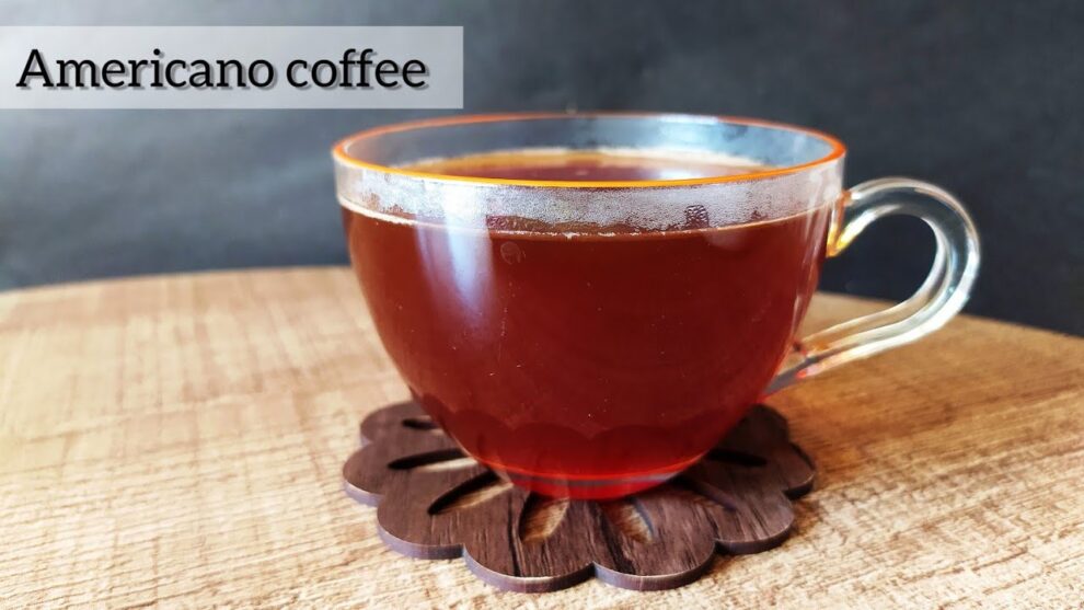 Americano homemade iced espresso