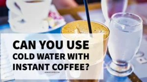 coffee cold water