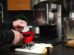 espresso machine brewing