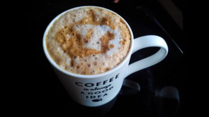 homemade espresso coffee