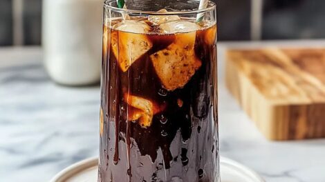 Iced Americano iced coffee drink