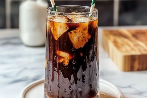 Iced Americano iced coffee drink