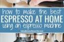 espresso machine recipe