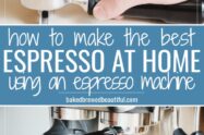 espresso machine recipe