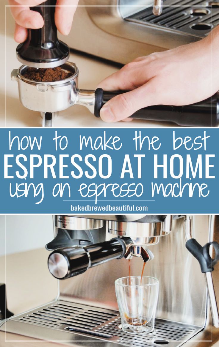 espresso machine recipe